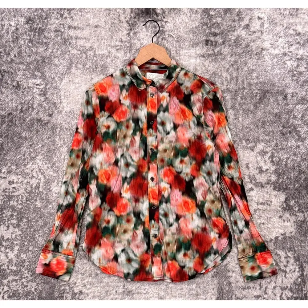 J Crew x Liberty London Shirt 6 Womens Slim Fit Cotton Hazy Days Floral